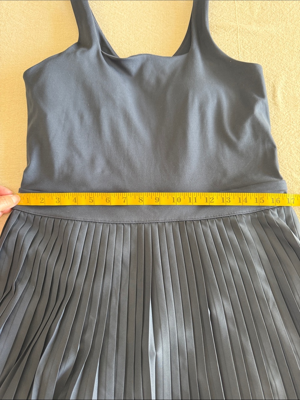 All In Motion Pleated Athletic Dress Built-In Rear access Shorts Navy Large - Picture 13 of 15
